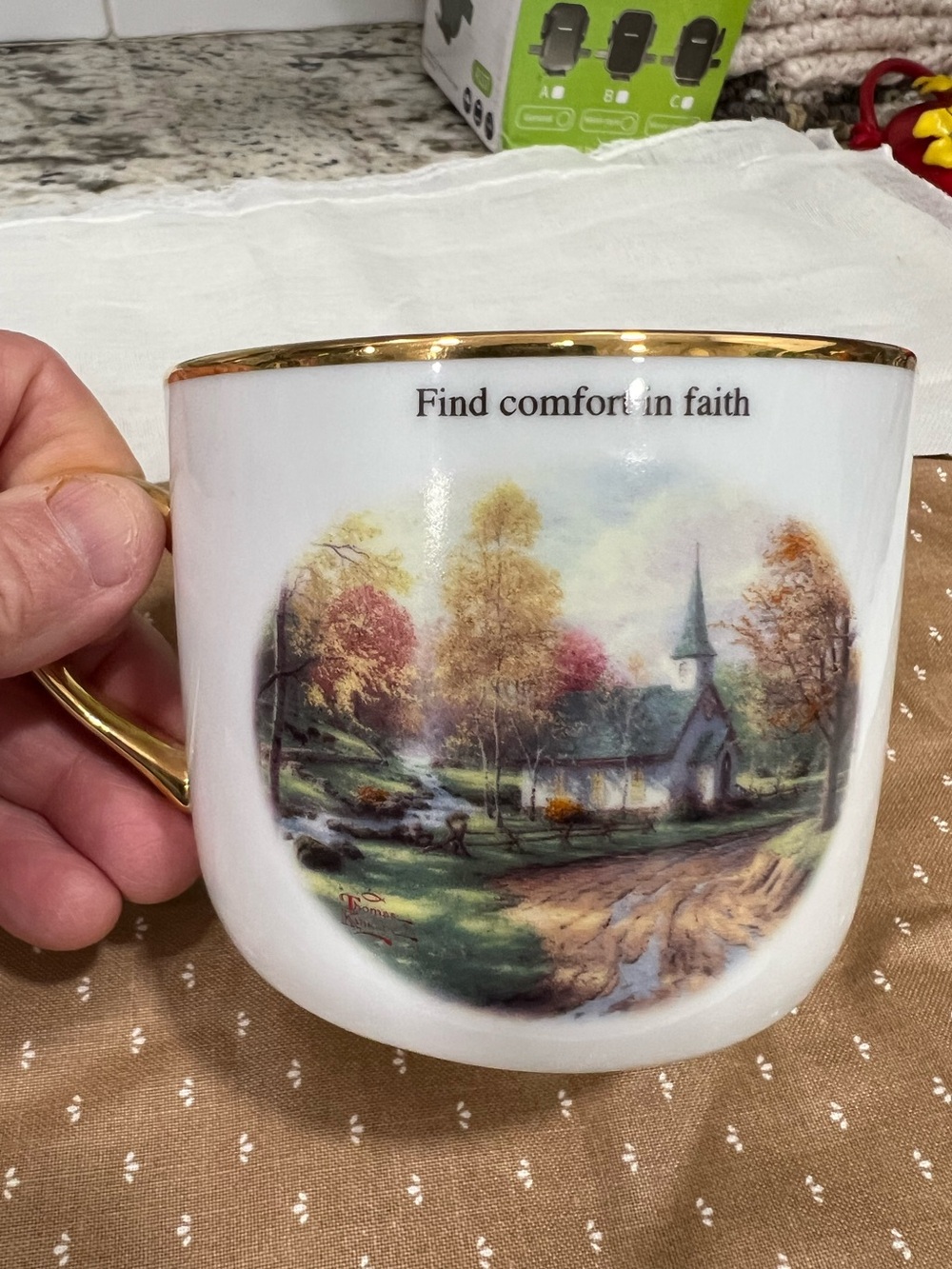 Thomas Kinkade Coffee Mug Aspen Chapel